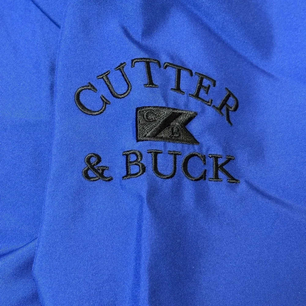 VTG Cutter & Buck‎ Mens Blue golf pullover windbreaker size Medium Juniper Hill